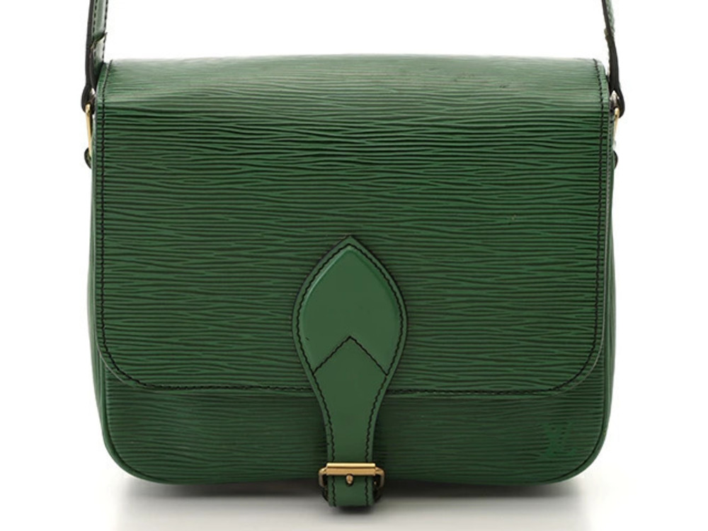 Louis Vuitton Cartouchiere Shoulder Bag Epi Borneo Green